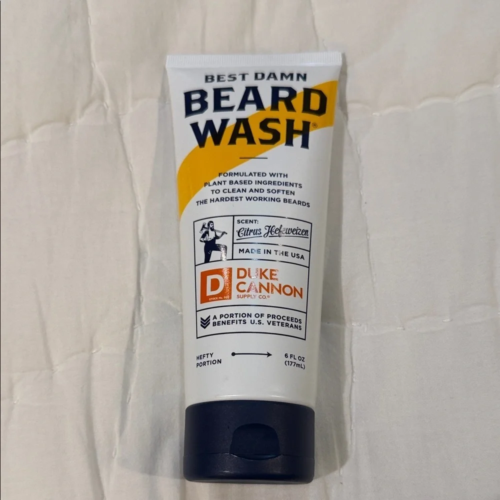 Best Damn Beard Wash - Yellow and White